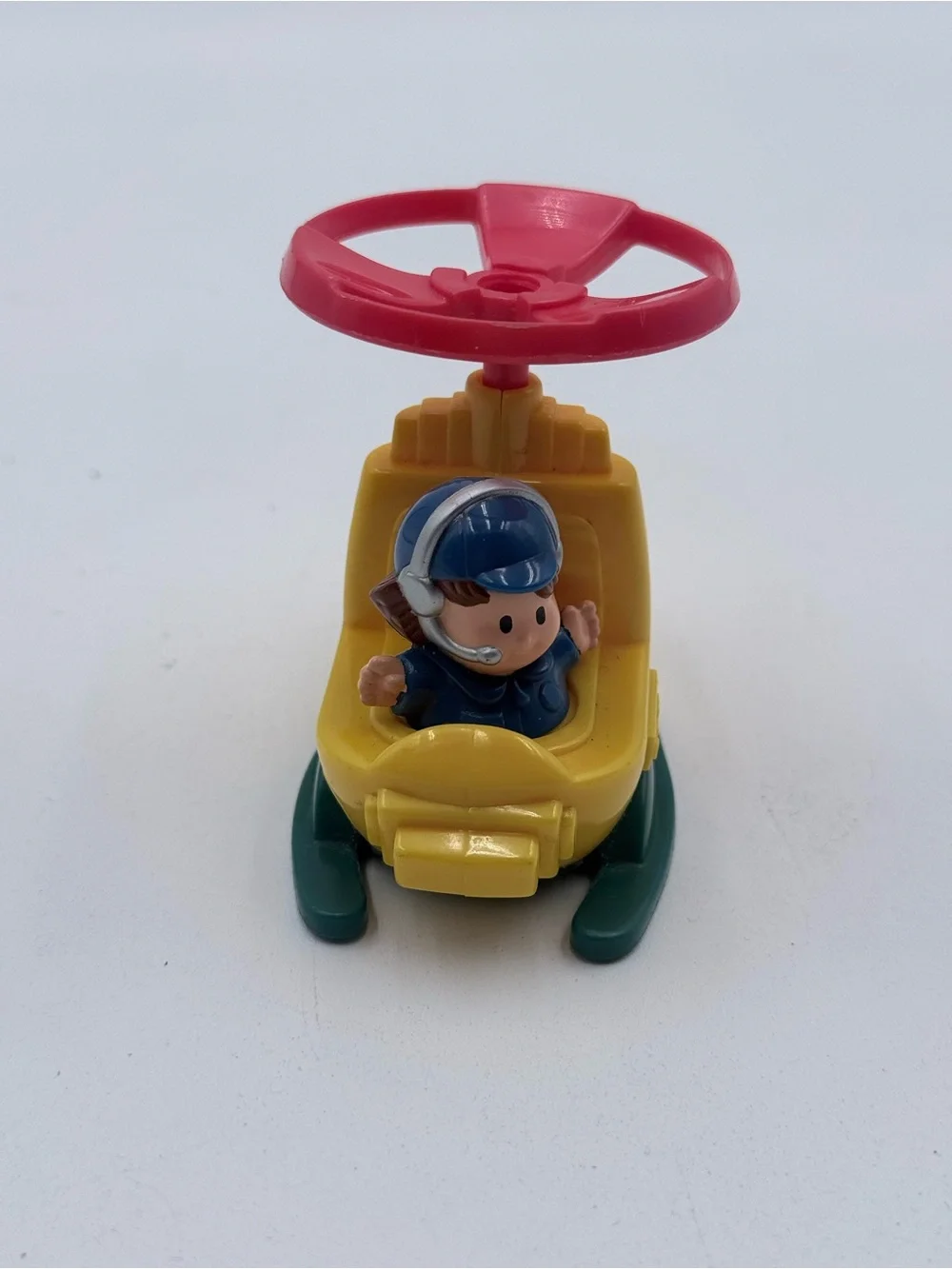 2002 Fisher Price Little People Helicopter with Pilot Figure